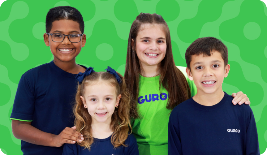 Aula de inglês no Ensino Fundamental Guroo